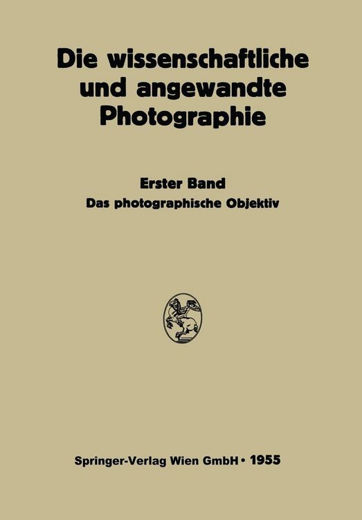 Produktbild: Das Photographische Objektiv