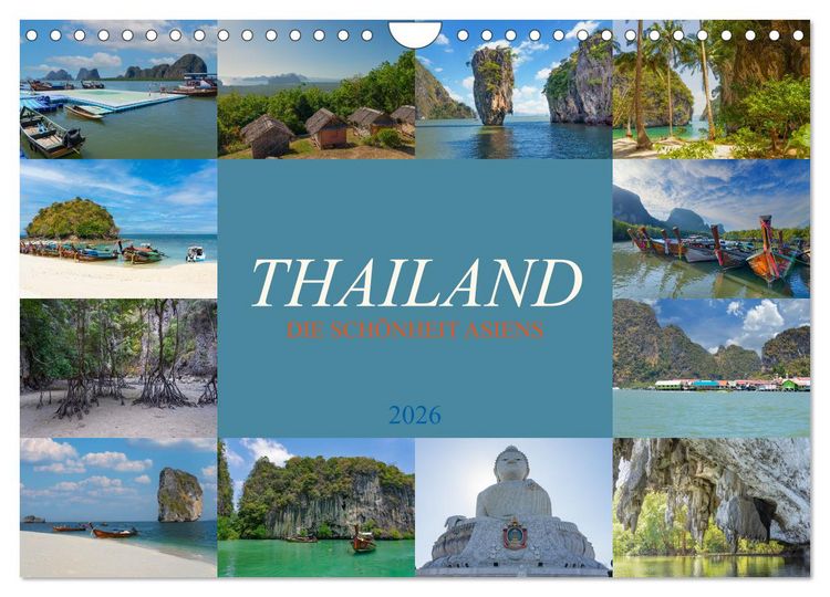 Produktbild: Thailand - Die Sch&ouml;nheit Asiens (Wandkalender 2026 DIN A4 quer), CALVENDO Monatskalender