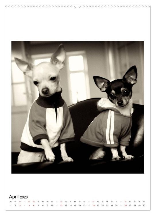 Produktbild: CHIHUAHUA CHIC Photos Marion Koell (hochwertiger Premium Wandkalender 2026 DIN A2 hoch), Kunstdruck in Hochglanz