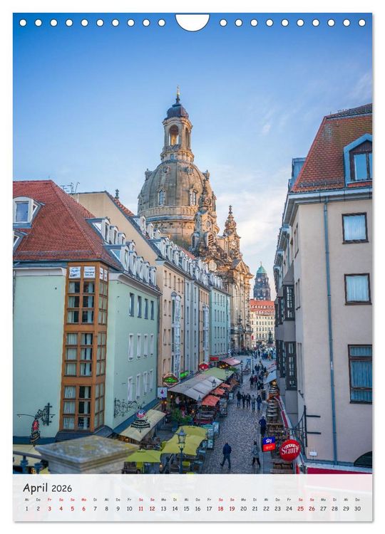 Produktbild: Dresden - Bilder aus Elbflorenz (Wandkalender 2026 DIN A4 hoch), CALVENDO Monatskalender