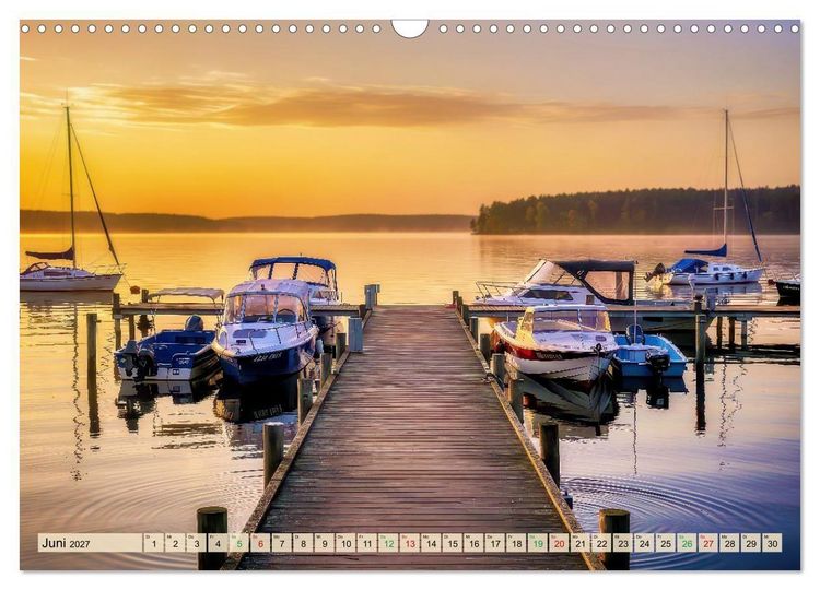 Produktbild: Mecklenburger - Seen (Wandkalender 2027 DIN A3 quer), CALVENDO Monatskalender