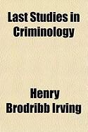 Produktbild: Last Studies in Criminology