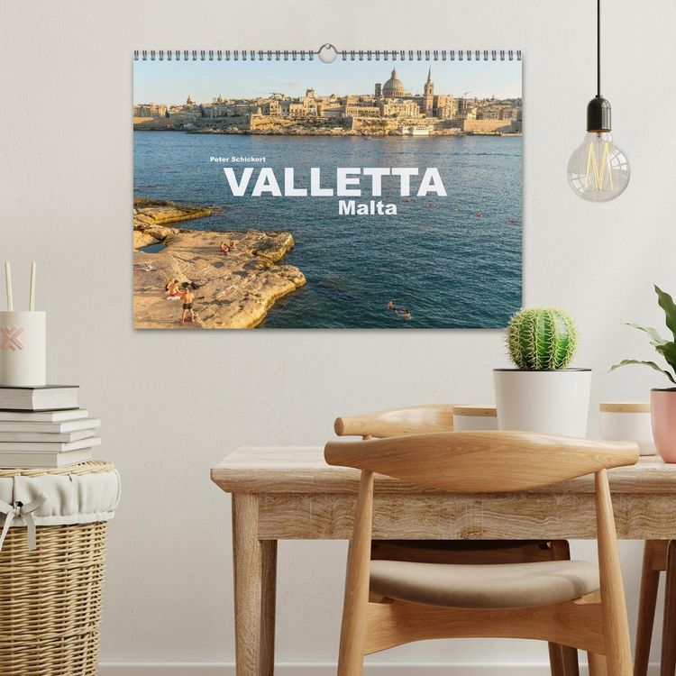Produktbild: Valletta - Malta (Wandkalender 2026 DIN A3 quer), CALVENDO Monatskalender