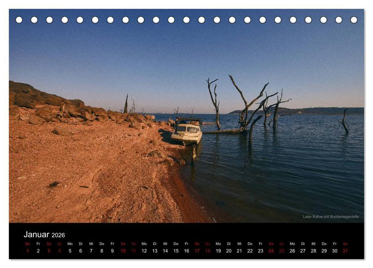 Produktbild: SAMBIA IM HERZEN AFRIKAS (Tischkalender 2026 DIN A5 quer), CALVENDO Monatskalender