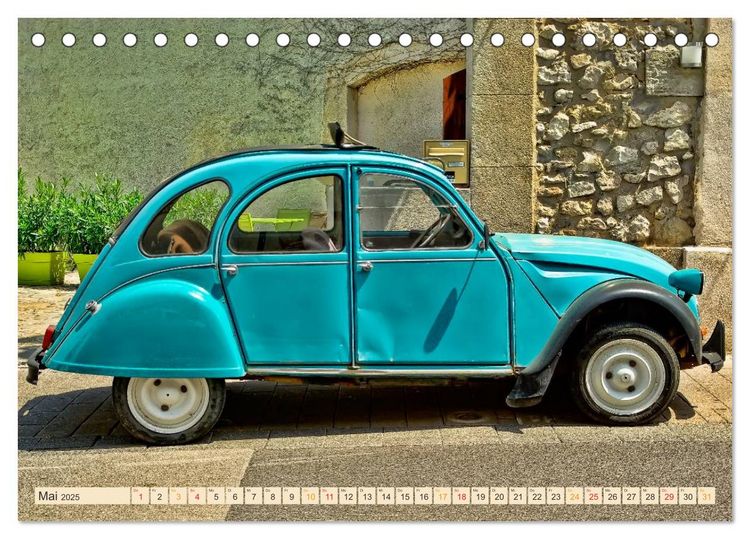 Produktbild: Citro&euml;n 2CV - die Ente (Tischkalender 2025 DIN A5 quer), CALVENDO Monatskalender