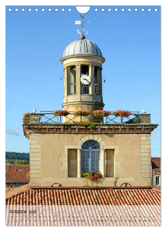 Produktbild: BASTIDES Occitanie (Calendrier mural 2026 DIN A4 horizontal), CALVENDO calendrier mensuel
