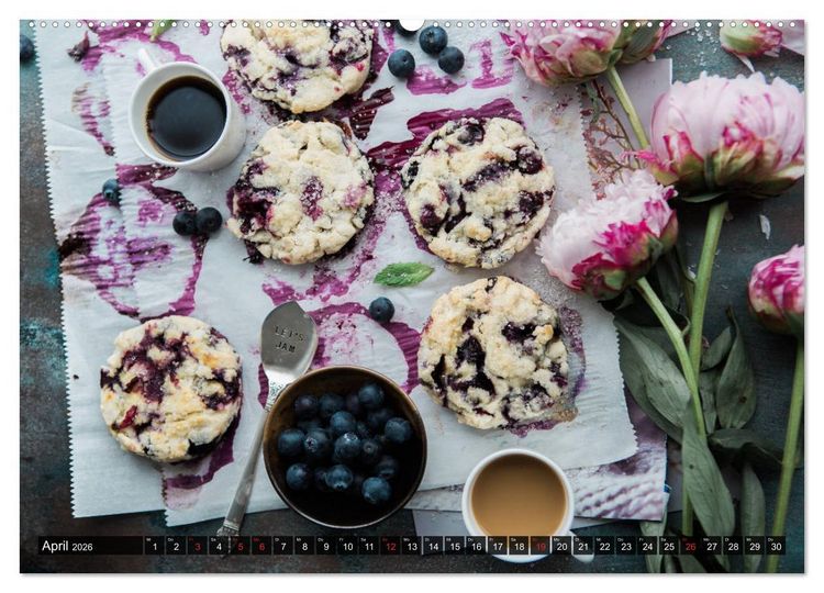 Produktbild: Superfood Blaubeere. Ich esse gerne Heidelbeeren! (hochwertiger Premium Wandkalender 2026 DIN A2 quer), Kunstdruck in Hochglanz
