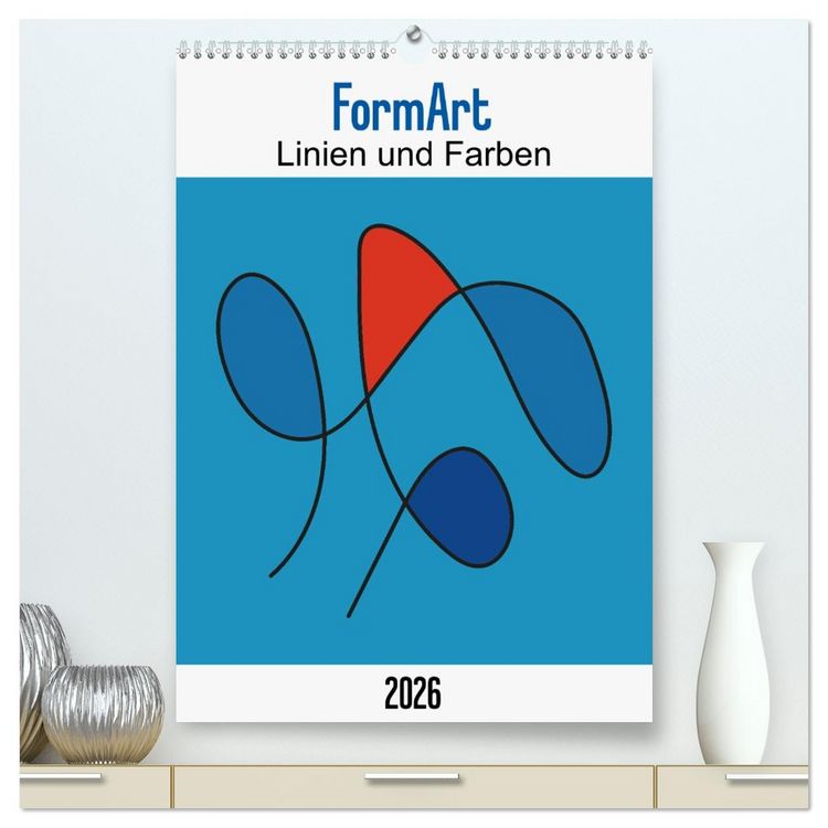 Produktbild: FormArt - Linien und Farben (hochwertiger Premium Wandkalender 2026 DIN A2 hoch), Kunstdruck in Hochglanz
