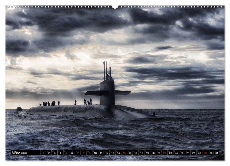 Produktbild: U-Boote - Milit&auml;rische Unget&uuml;me (hochwertiger Premium Wandkalender 2026 DIN A2 quer), Kunstdruck in Hochglanz