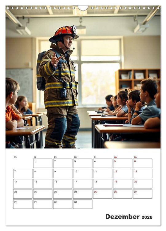 Produktbild: Heldentum im Einsatz - Ein Jahr mit den Lebensrettern (Wandkalender 2026 DIN A3 hoch), CALVENDO Monatskalender
