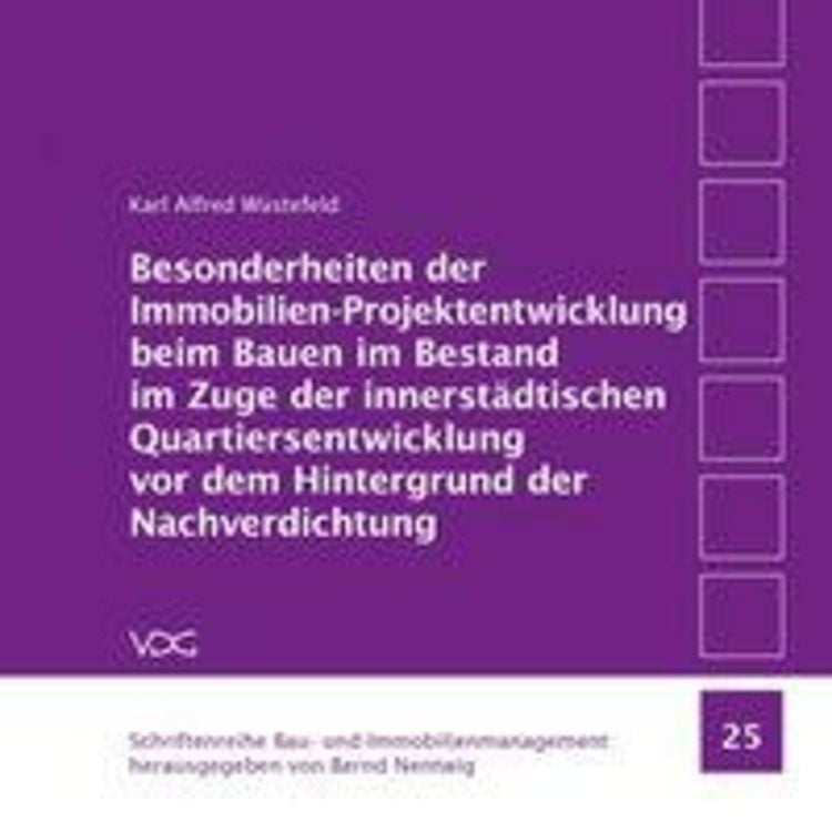 Produktbild: Wüstefeld: Besonderheiten der Immobilien-Projektentwicklung