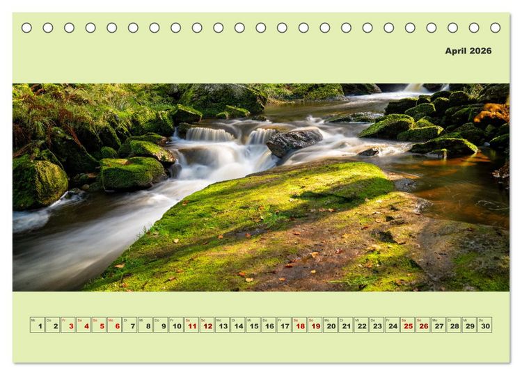 Produktbild: Die schwarze Pockau im Herbstgewand (Tischkalender 2026 DIN A5 quer), CALVENDO Monatskalender