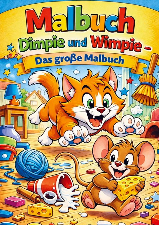 Produktbild: Malbuch, Dimpie und wimpie