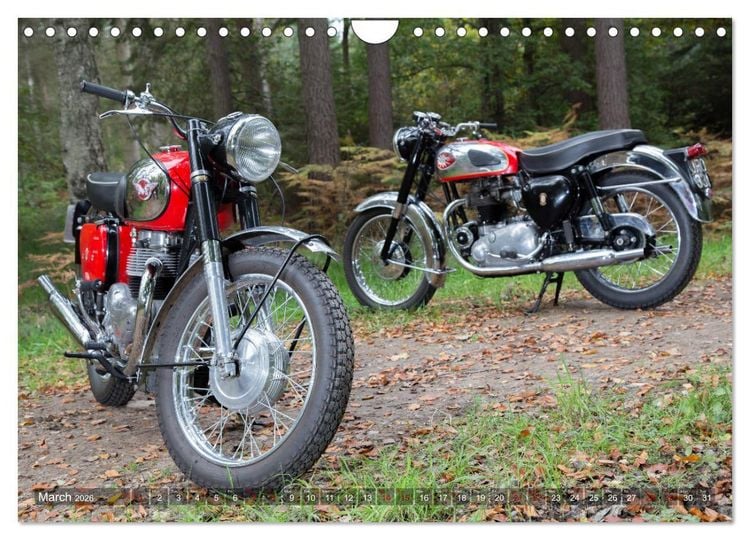 Produktbild: Classic Motorcycles (Wall Calendar 2026 DIN A4 landscape), CALVENDO 12 Month Wall Calendar