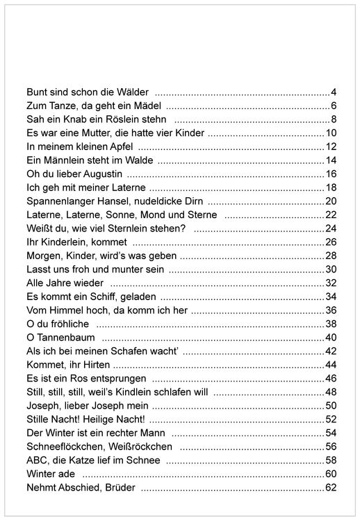 Produktbild: Die sch&ouml;nsten Herbst- und Winterlieder mit allen bekannten Weihnachtslieder - Das Liederbuch