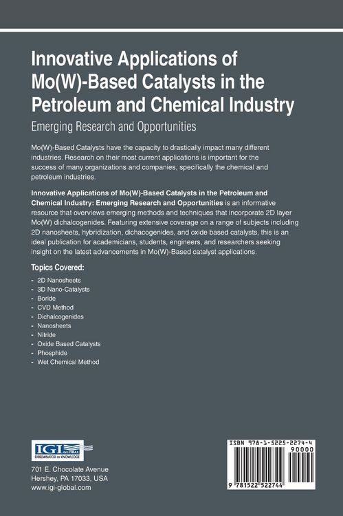 Produktbild: Innovative Applications of Mo(W)-Based Catalysts in the Petroleum and Chemical Industry