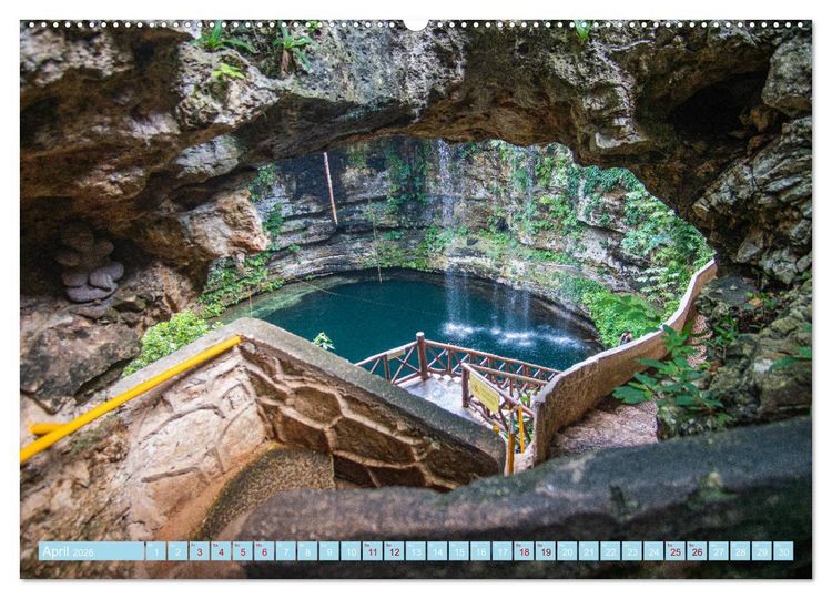 Produktbild: Mexiko - Die wundersch&ouml;ne Halbinsel Yucat&aacute;n Fotokalender 2026 (hochwertiger Premium Wandkalender 2026 DIN A2 quer), Kunstdruck in Hochglanz