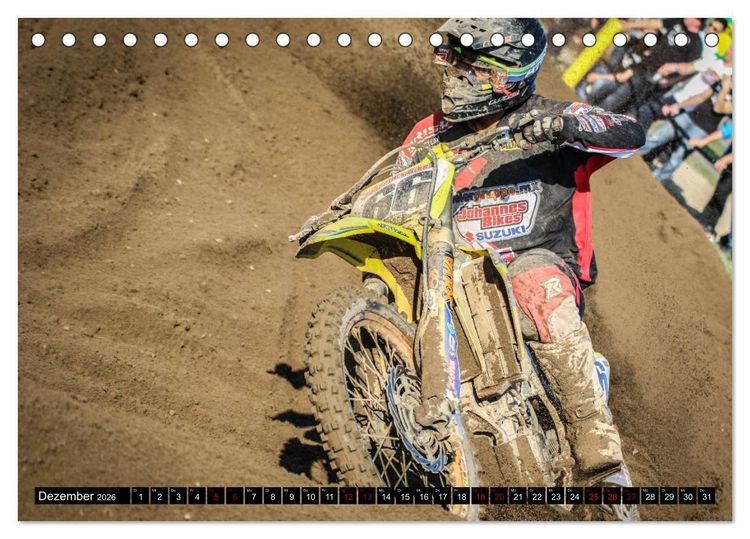 Produktbild: Motocross Racing 2026 (Tischkalender 2026 DIN A5 quer), CALVENDO Monatskalender