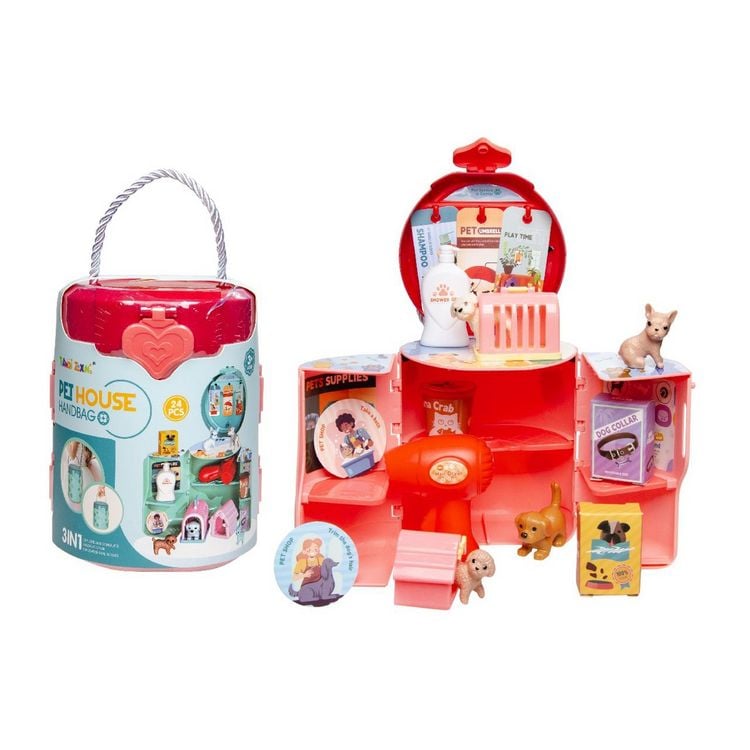 Produktbild: Spielset Pet House Handtasche 24 Teile