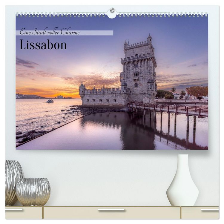 Produktbild: Eine Stadt voller Charme - Lissabon (hochwertiger Premium Wandkalender 2026 DIN A2 quer), Kunstdruck in Hochglanz
