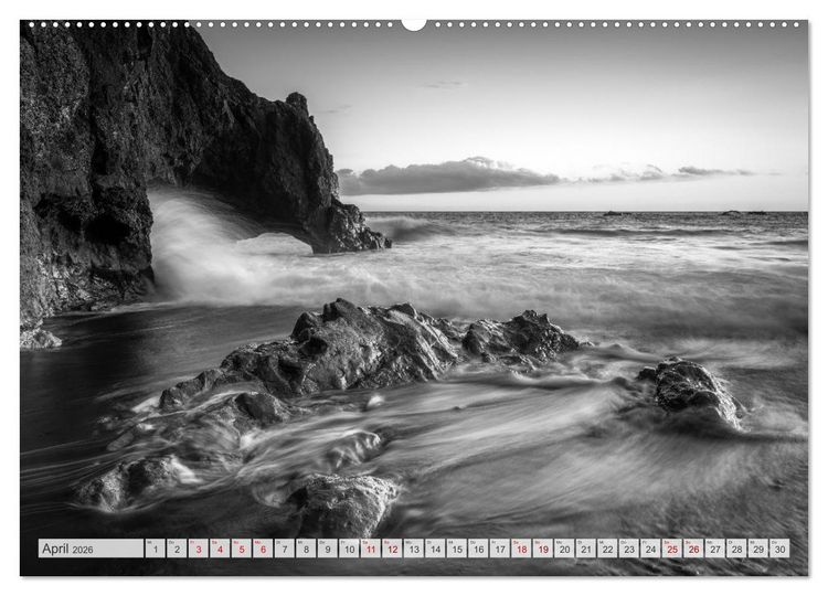 Produktbild: Monochrome Wonders (hochwertiger Premium Wandkalender 2026 DIN A2 quer), Kunstdruck in Hochglanz