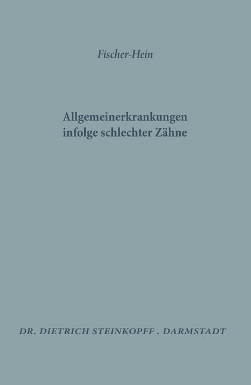 Produktbild: Allgemeinerkrankungen Infolge Schlechter Z&auml;hne
