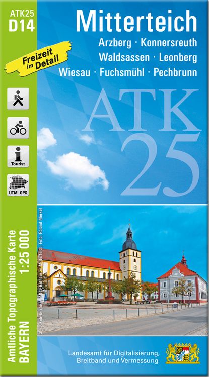 Produktbild: ATK25-D14 Mitterteich (Amtliche Topographische Karte 1:25000)