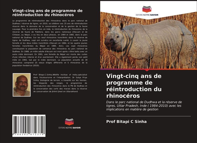 Produktbild: Vingt-cinq ans de programme de r&eacute;introduction du rhinoc&eacute;ros