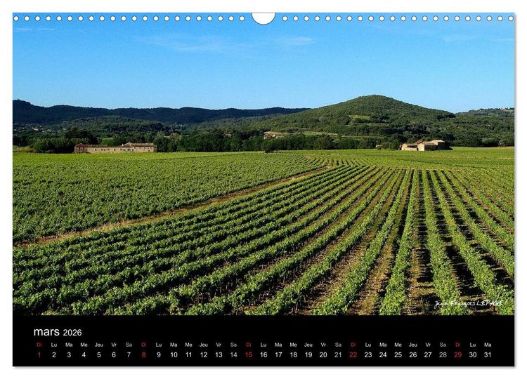 Produktbild: La vall&eacute;e de la C&eacute;ze Gard (Calendrier mural 2026 DIN A3 vertical), CALVENDO calendrier mensuel