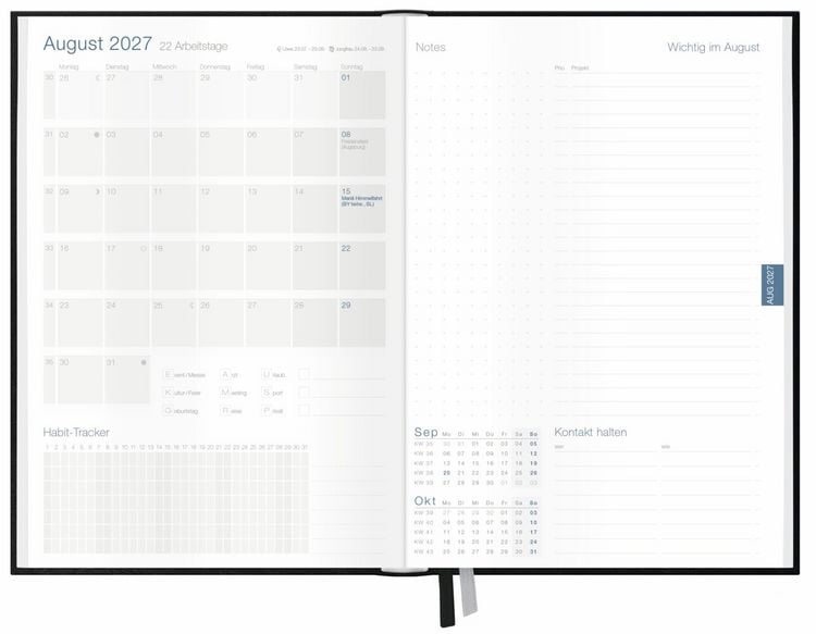 Produktbild: Business-Timer 26/27 17 Monate KL [Grau-Ros&eacute;]