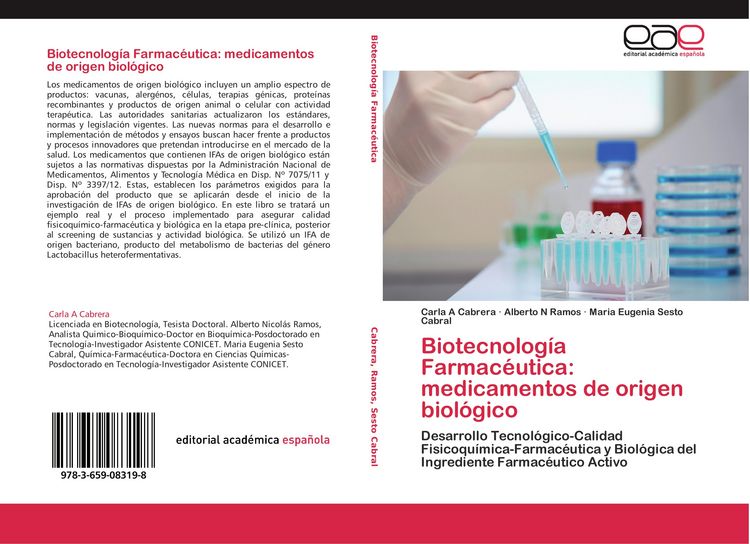 Produktbild: Biotecnolog&iacute;a Farmac&eacute;utica: medicamentos de origen biol&oacute;gico