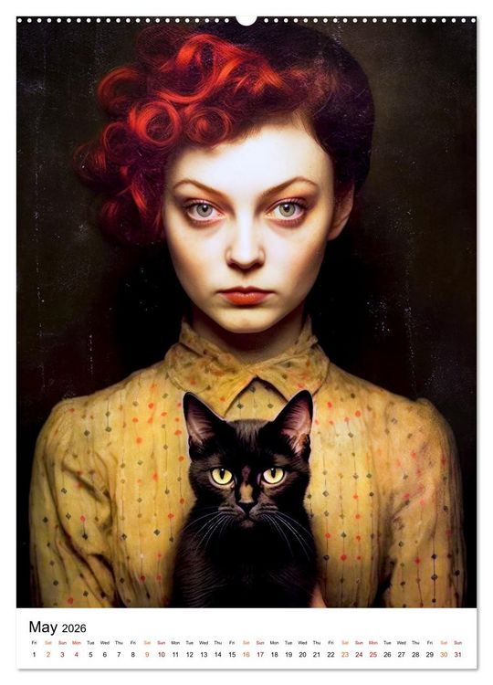 Produktbild: Meow and Forever (Wall Calendar 2026 DIN A2 portrait), CALVENDO 12 Month Wall Calendar