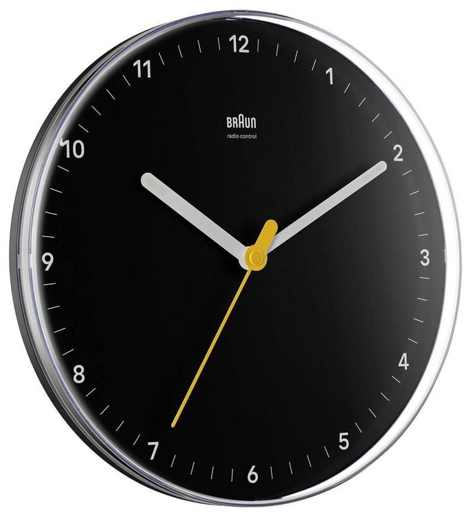 Produktbild: Braun 67684 Funk Wanduhr 230 mm Schwarz