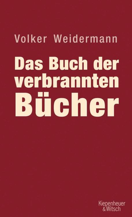 Produktbild: Das Buch der verbrannten B&uuml;cher