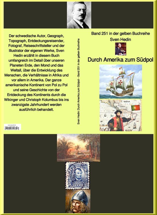 Produktbild: Durch Amerika zum S&uuml;dpol - Band 252 in der gelben Buchreihe - bei J&uuml;rgen Ruszkowski