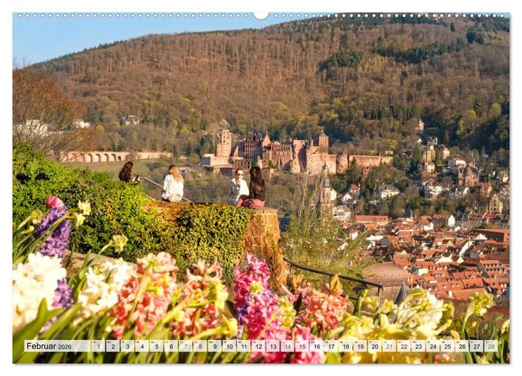 Produktbild: Romantisches Heidelberg &ndash; 12 Traummotive voller Magie und Geschichte (hochwertiger Premium Wandkalender 2026 DIN A2 quer), Kunstdruck in Hochglanz