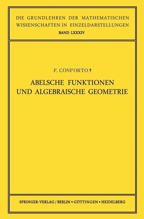 Produktbild: Abelsche Funktionen und Algebraische Geometrie