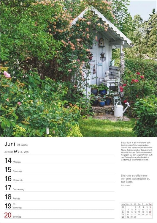 Produktbild: Gartenparadiese Wochenplaner 2027 - 53 faszinierende Fotografien