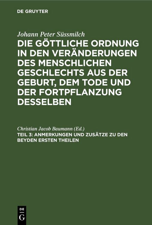 Produktbild: Anmerkungen und Zus&auml;tze zu den beyden ersten Theilen