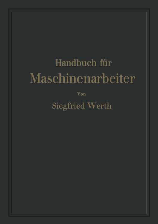Produktbild: Handbuch f&uuml;r Maschinenarbeiter