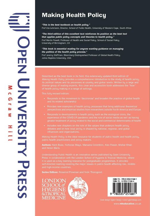 Produktbild: Making Health Policy, 3e