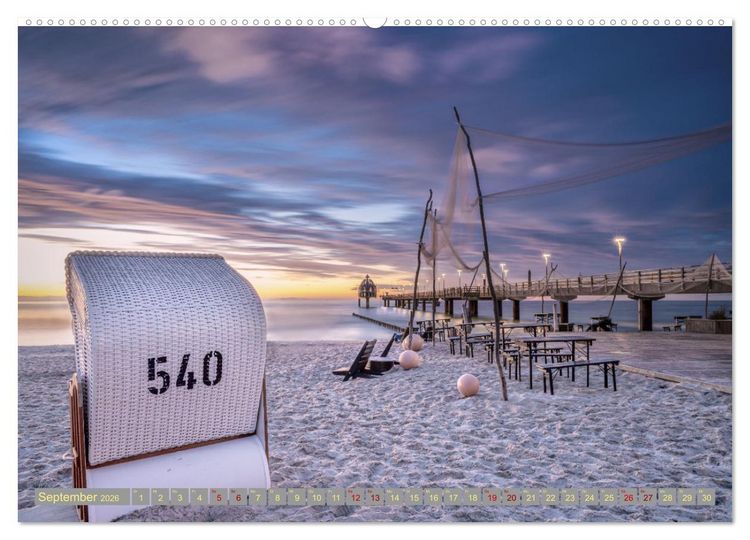 Produktbild: Zingst - die Ostsee von ihrer sch&ouml;nsten Seite (hochwertiger Premium Wandkalender 2026 DIN A2 quer), Kunstdruck in Hochglanz
