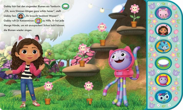 Produktbild: Gabby's Dollhouse - Blumtastische Freunde - Soundbuch mit F&uuml;hlleiste und 6 Ger&auml;uschen f&uuml;r Kinder ab 3 Jahren