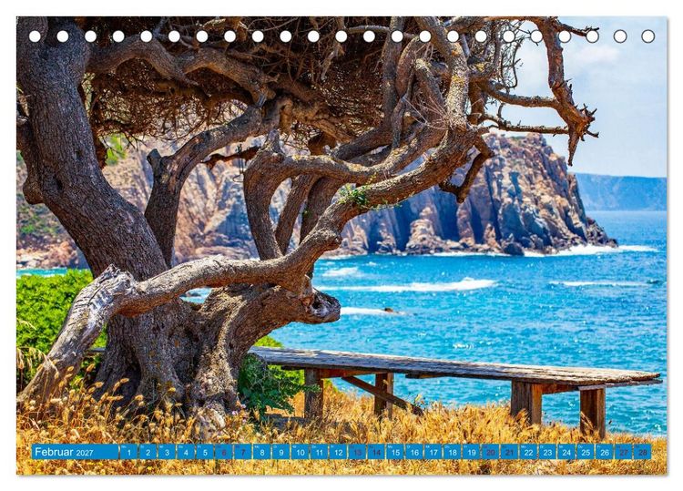Produktbild: Sardinien Insel mit Meerblick (Tischkalender 2027 DIN A5 quer), CALVENDO Monatskalender