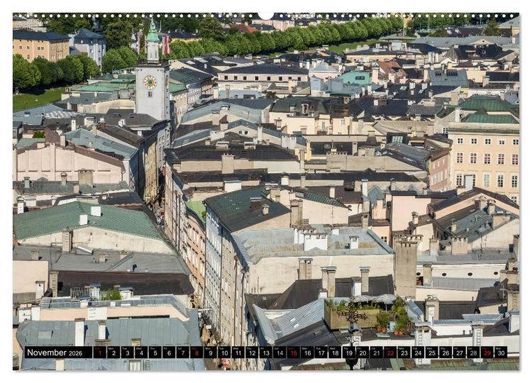 Produktbild: SALZBURG Lovely Old Town (High Quality Premium Wall Calendar 2026 DIN A2 landscape),CALVENDO 12 Month Wall Calendar