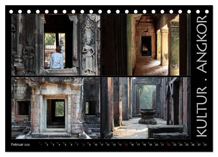 Produktbild: Kambodscha - Highlights aus Asien 2026 (Tischkalender 2026 DIN A5 quer), CALVENDO Monatskalender