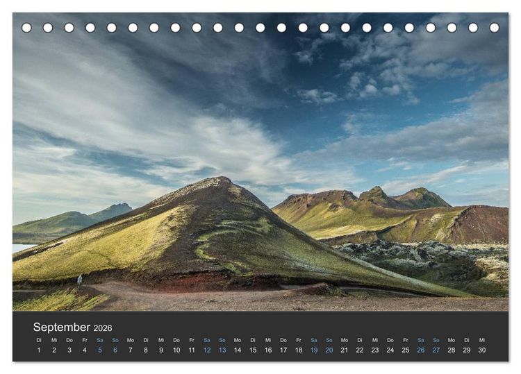 Produktbild: Island (Tischkalender 2026 DIN A5 quer), CALVENDO Monatskalender