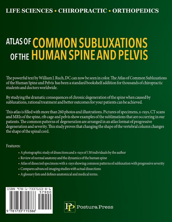 Produktbild: Atlas of Common Subluxations of the Human Spine and Pelvis, Second Edition