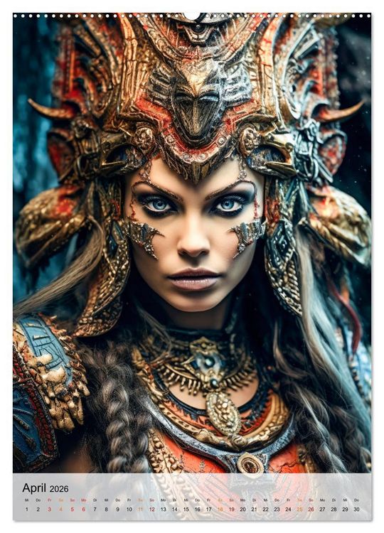 Produktbild: Fantasy Queens (Wandkalender 2026 DIN A2 hoch), CALVENDO Monatskalender