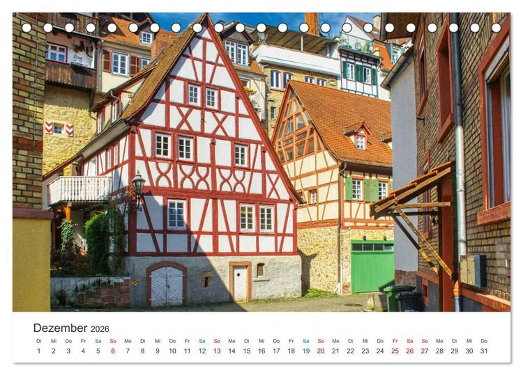 Produktbild: Weinheim - Eine Perle an der Bergstra&szlig;e (Tischkalender 2026 DIN A5 quer), CALVENDO Monatskalender
